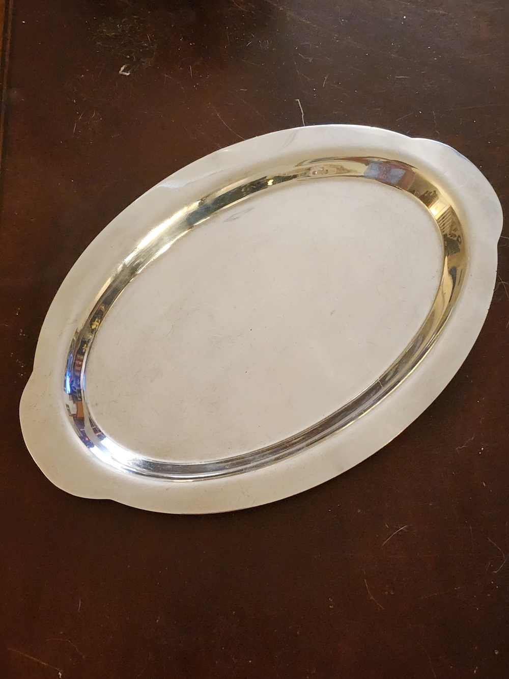 Classic Oval Silver Plate Small Serving Platter